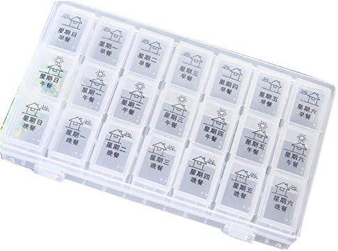 Medication Dispenser Transparent Pill Box Pill Case Pill Holder