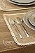 Ling's moment Rustic Placemats, Burlap Placemats, Jute Placemat Set of 4 Country Vintage Dinner Decoration Farmhouse Kitchen Table Decor,for Parties, BBQ's, Holidays Use