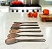 6 Piece Rosewood Kitchen Utensils: Wooden Spoon And Spatula Set With Unique And Elegant Design, Perfect For Serving, Mixing And Turning, Eco Friendly And Non Stick Cooking Tools