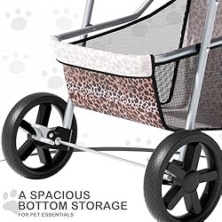 MoNiBloom 3 Wheels Pet Dog Cat Stroller for Small