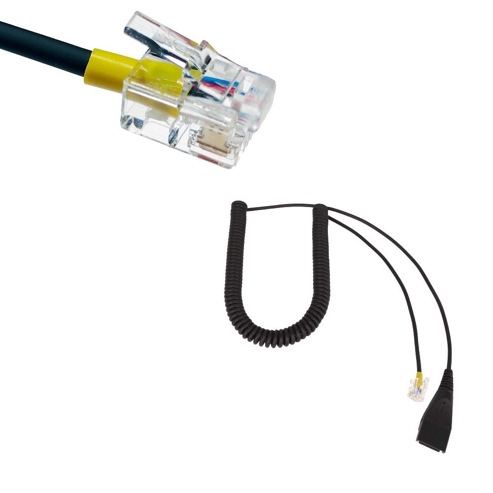 GEQUDIO RJ Cable Single for GX3+ GX5+ Compatible with Mitel, Aastra, GEQUDIO, Poly/Polycom and Gigaset-RJ Telephone