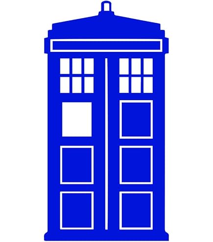 Adesivi Vinilici Lucidi TARDIS Window Decal Doctor Who Police Box Blue ...