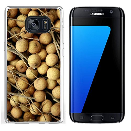 Luxlady Samsung Galaxy S7 Edge Clear case Soft TPU Rubber Silicone IMAGE ID 8019634 Longan fruits