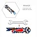 TI-EDC Titanium Keychain Skull Multifunctional Tool as Pry Bar, Nail puller, Screwdriver, Beer Bottle Opener, Spanner, Wrench or Pocket Survival Tool (Blue)