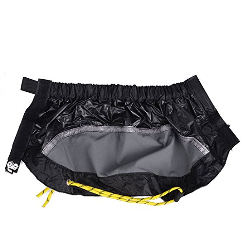 AMYIPO Trail Snow Leg Gaiter Shorter Hiking Boots Gaiters (Black) - Thumbnail 4