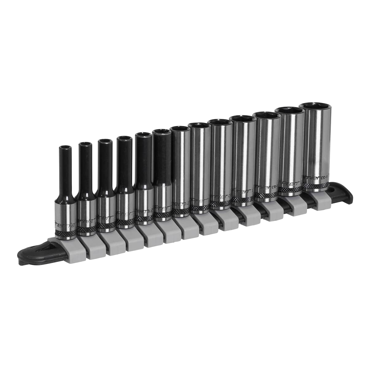 Sealey Premier Black 13pc 1/4" Sq Drive Deep Socket Set - AK7991