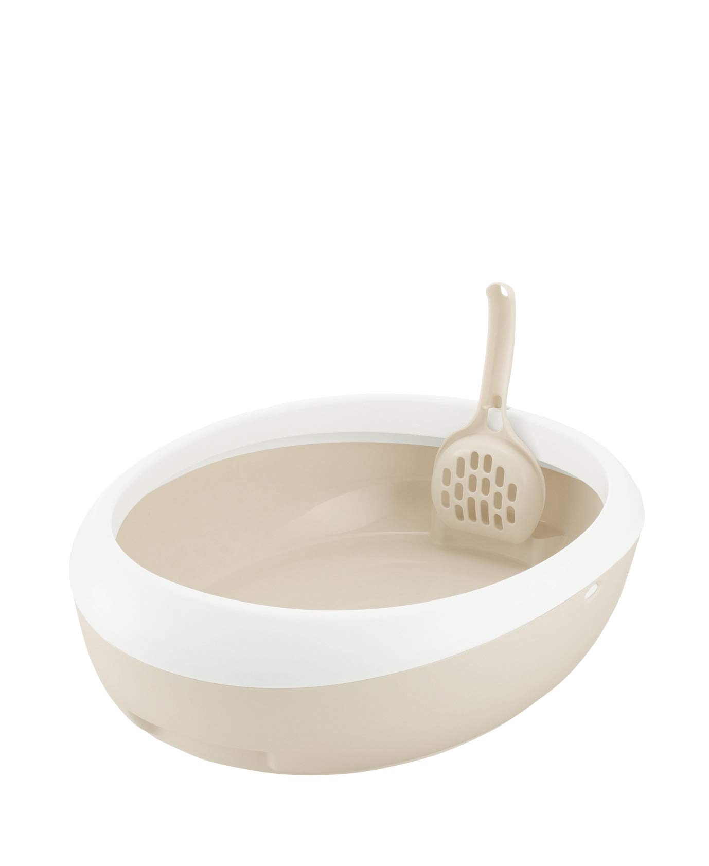 リッチェル 猫用トイレ本体 ラプレ ネコトイレ ホワイト M サイズ商品画像