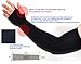 Uv Protection Hand Cover Arm Sleeves Sports Driving Golf Cooling Cool Cover Sun 1pair (Black)