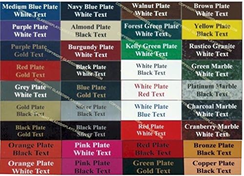 Custom Personalized Engraved 16x5 Inch Plastic Name Plate Nameplate Plaque Tag Sign Label. 30+ Colors