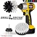 Drillbrush 3 Piece Drill Brush Cleaning Tool Attachment Kit for Scrubbing/Cleaning Furniture, Carpet, Chairs, Shower Door Glass, and Leather - Drill Brush Wheel Cleaner Kit
