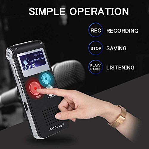 Digital Voice Recorder Voice Activated Recorder for Lectures, Meetings