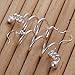Elegant Rotating 925 Silver Plated Stud Dangle Earings Fashion Eardrop