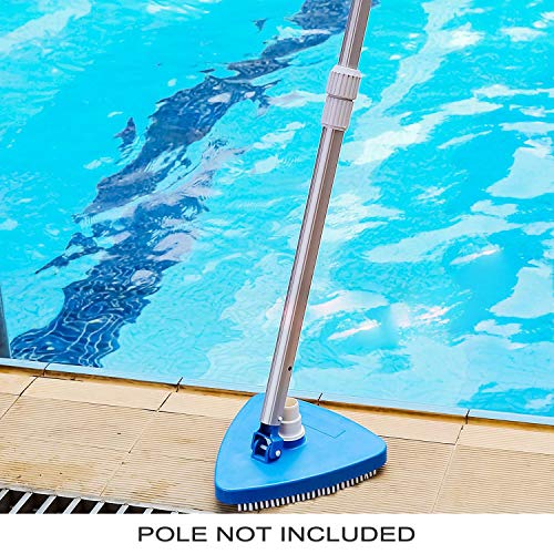 CREPRO Triangular Vinyl Pool Vacuum Head, Weighted Swimming Pool