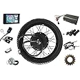 NBPOWER Hydraulic Brake !QS V3 205 Motorcycle 17" 18" 19" 21" 72v 5000W Ebike Rear Motorwheel with tire, 72V 100A Sabvoton Controller with PAS and Alarm,Matching
