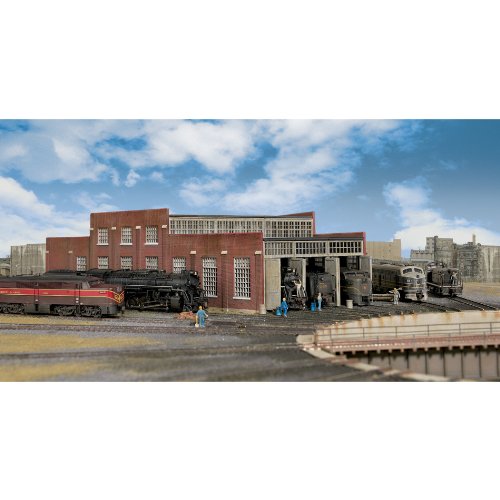 Walthers Cornerstone Series174 N Scale Modern Roundhouse 3 Add-On Stalls