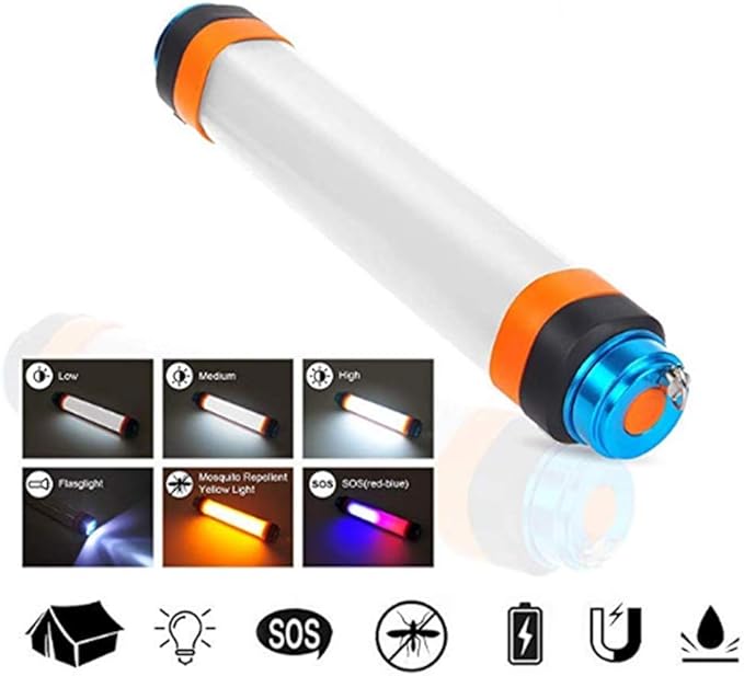 GPXYMX Lámpara LED para Camping Portátil Batería Recargable USB