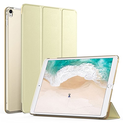 MoKo Case for iPad Pro 12.9 - Slim Lightweight Smart Shell Stand Cover with Translucent Frosted Back Protector for Apple New iPad Pro 12.9 Inch 2017 &2015 Tablet, Champagne GOLD (with Auto Wake/Sleep)