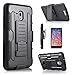 Alcatel One Touch Fierce XL / Alcatel OneTouch Flint / Alcatel OneTouch Pixi Glory LTE Case, Starshop [Dual Layers] Kickstand With [Premium Screen Protector] Locking Belt Clip (Black)