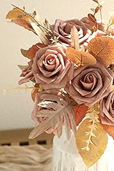 Floroom Artificial Flowers 25pcs Real Looking Warm