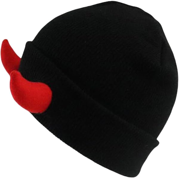 Amazon.com: Honganda Devil Horn Knitted Beanie Hat for Adult  display picture 3