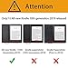 OMOTON All-new Kindle 2019 Case Cover (2 Pack), The Thinnest Lightest PU Leather Smart Shell Cover with Auto Sleep Wake Feature for All New Kindle 10th generation 2019 Released, Black+Black