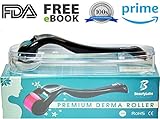 Premium Derma Roller Kit by Beauty Labs | 540 Medical Grade Titanium Micro Needles | Premium Skin Care Tool/0.5mm | Medical CE Certified & FDA Approved | Free E-Book Included | Choose your color!