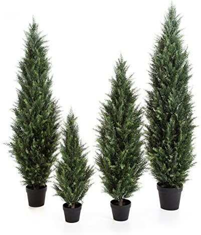 artplants – Cedar Artificial Leonardo, Dark Green, 90 cm – ARBOLITO Synthetic/Imitation Tree