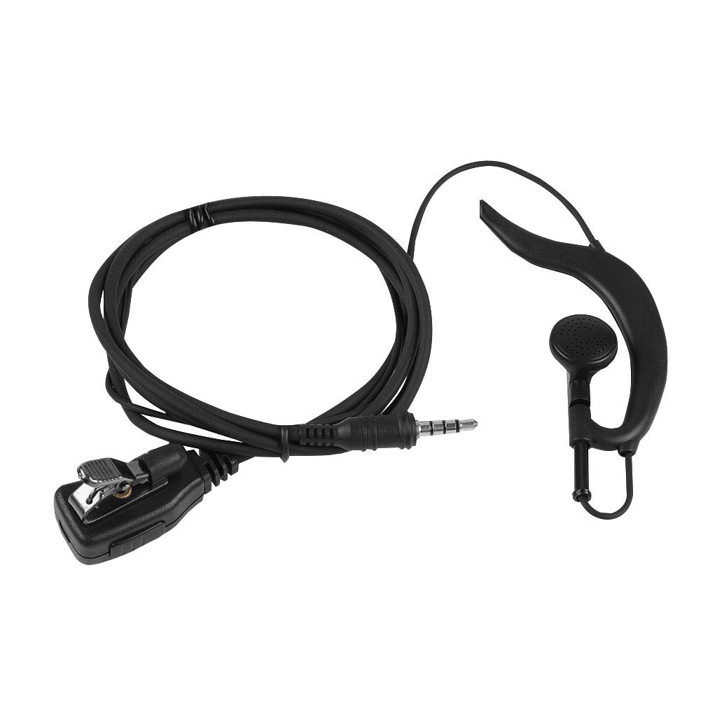 VBESTLIFE 3.5 mm Earpiece with PTT button MIC speaker Single headset for walkie talkie