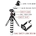 DSLR Camera + Action Cam + Smartphone Mini Octopus Tripod 3-in-1 Flexible Gorillapod Compatible for iPhone Samsung + Canon Nikon Camera/Comcorder+GoPro Sony SJCAM Xiaomi Yi Tripod Selfie Stand Holder