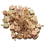 20 Wooden Dreidels Chanukah Game Jewish Holiday Toy Top Hanukkah Group 