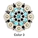 DIY Conchos Button Crystal Leathercraft Conchos with Screw (Color 3, 12 PCS)