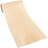 Maple Wood Veneer Sheet - 9ft x 9in, Flexible Natural Wood Skin for DIY Enthusiasts, Woodworkers, and Furniture Restoration - Perfect for Cabinets, Crafts, and Home Renovation