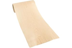SAMLEE Maple Wood Veneer Sheet - 10ft x 10in, Flexible Natural Wood Skin for DIY Enthusiasts, Woodworkers, and Furniture Restoration - Perfect for Cabinets, Crafts, and Home Renovation