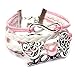 Susenstone®Fashion Pierced Heart Pearl Love Friendship Leather Charm Bracelet