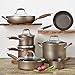 Anolon Advanced Hard Anodized Nonstick Cookware Pots and Pans Set, 12 Piece, Bronze
