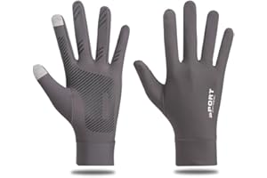 Summer UV Protection Gloves, Non-Slip Touchscreen Gloves for Men Women Breathable Gloves for Driving Cycling Riding Climbing 