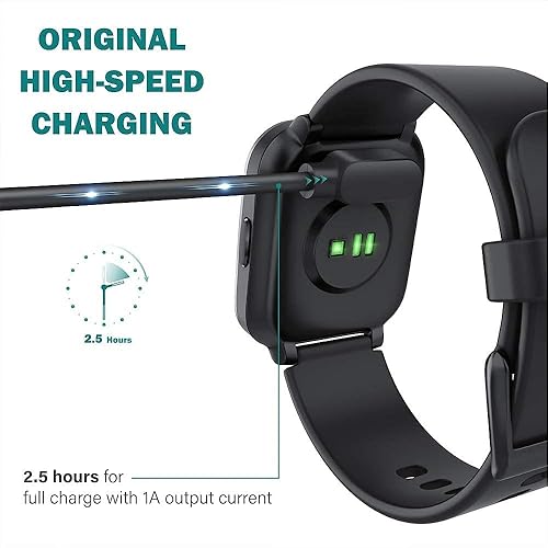Lamshaw Compatible with TOZO S7 Smart Watch Charger, Magnetic USB