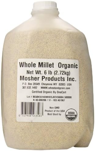 Mosher Products Organic Whole Millet, 6  Pound