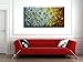 Asdam Art - Gold Daisy Oil Paintings on Canvas Budding Flowers 100% Hand-Painted 3D Abstract Art Floral Wall Art Decorations for Living Room Bedroom Dinning(20X40in)