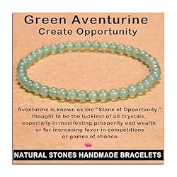AD Beads Handmade Gemstone Stretch Elastic Bracelet