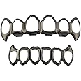 Psivika Open Face Grills 6 Teeth Grillz Top and Bottom Set Hip Hop for Your Teeth