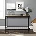 Walker Edison Declan Urban Industrial Angle Iron and Wood Entry Table, 44 Inch, Driftwood