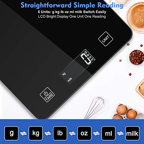 image for Nicewell Food Scale, 11lb Digital Kitchen Black Scale Weight Grams and