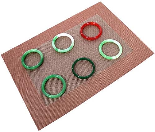 Ysuing Jewelry Display Stand Holder Wenwan Jewelry Jade Counter Background Cloth Shooting Props Rosary Beads Bracelet Necklace Display Cloth Mat 45 * 31Cm