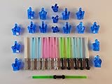 LEGO LIGHTSABERS W/ BLUE CRYSTALS LOT OF 29 BRAND NEW! STAR WARS CRYSTALS