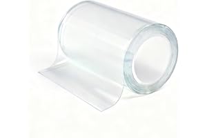 GAQWOK Waterproof Repair Tape for Fabric, Vinyl Siding Repair Kit, Screen Repair Tape, Air Mattress Patch Kit, Heavy Duty Clear Multipurpose Outdoor Patch, Tent and Boat Cover（4 inches x 10 feet）