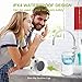 Cozzine Water Dental Flosser 600ml, Large Water Capacity Leak-Proof Electric Quiet Design with 9 Multifunctional Tips Countertop Dental Oral Irrigator for Home & Travel