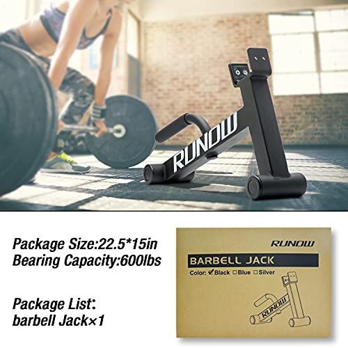 RUNOW Barbell Jack with Handle Mini Deadlift Barbell bar Suitable for