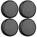 Viefin Set of 4 Wheel Tire Covers for RV, Trailer, Truck, Camper, Motorhome, Van, Auto Car,PEVA Fabric, Waterproof Sun Rain Snow Protectors(PEVA-Black,Fit 27