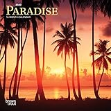 Paradise 2020 7 x 7 Inch Monthly Mini Wall Calendar, Scenic Travel Nature Beach by